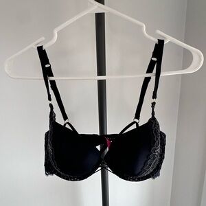 La SENZA Black Lace Detail Bra